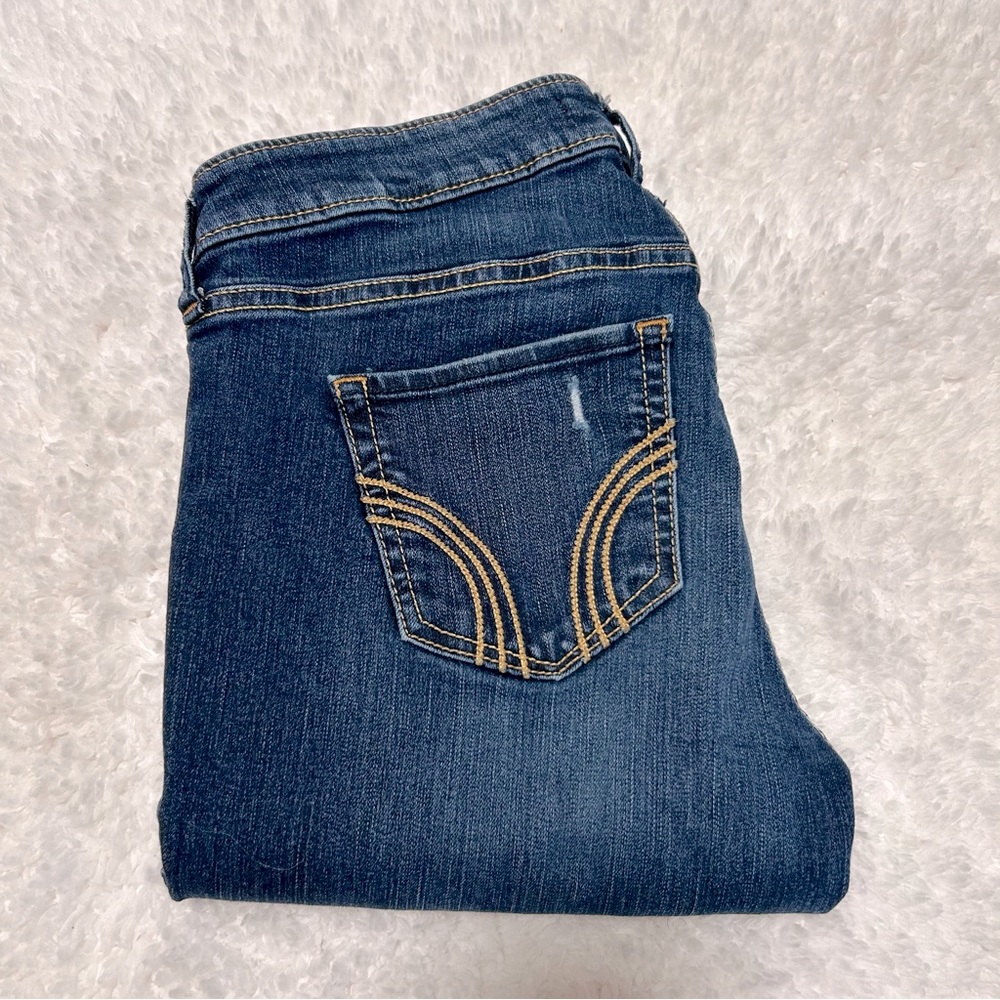 Hollister Distressed Skinny Jeans Size 7L 28x34